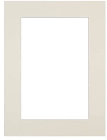 Brio Passepartout, 24 x 30 cm, Öffnung: 13 x 18 cm, gebrochenes Weiß