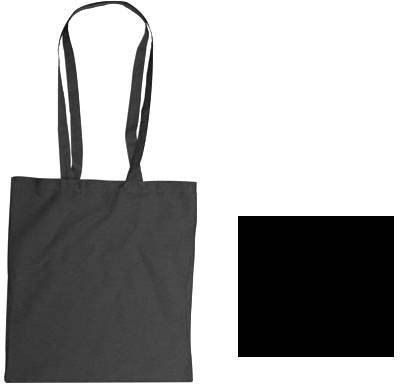 Party Discount Wurfbeutel - Baumwolltasche, lange Henkel, Schwarz