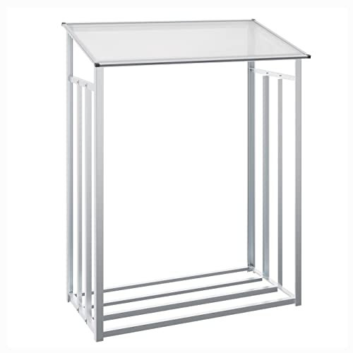 Beckmann KHLG Kaminholz-Lager Größe 1 128 x 69 x 162 cm Aluminium natur