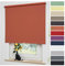 Liedeco® Rollo, Spring-, Schnapprollo / 82 x 180 cm (Breite x Höhe), Terracotta/Verdunkelnd, Abdunkelnd, Blickdicht/viele Farben, Größen und Typen/Breiten 60-200 cm/Variable Montage möglich