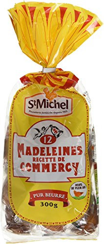 St Michel 12 Madeleines Recette de Commercy Pur Beurre 300 g - Lot de 6