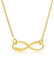 Miore Kette - Halskette Damen Gelbgold 9 Karat / 375 Gold Kette mit Unendlichkeit - Infinity Zeichen 47.5 cm