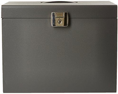Esselte, Valise de Classement en Metal pour Dossiers Suspendus, A4, Capacité de 15 Dossiers Suspendus, Gris, 11896