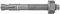 Fischer Tasselli Fbn II in Acciaio, per Calcestruzzo e Pietra Compatta, Set di 10 Pz, 45566, Grey, 16/80 Gvz