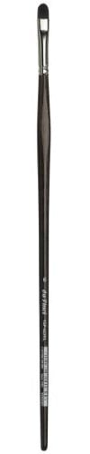 da Vinci Oil & Acrylic Series 7485 Top Acryl Paint Brush, Filbert Red/Brown Synthetic with Long Ergonomic Handle, Size 6