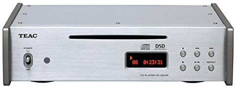 Teac PD501HRS CD Player con 5.6MHz DSD-File-Recorded Disc Native Playback, Silver