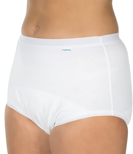Suprima Slip (Baumwolle) Art. 1-245-000 (für Frauen und Herren) - Gr. 34 - weiss