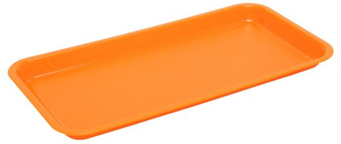 Harfield Polycarbonate Plastic Individual Serving Platter Orange (Pack of 4) Shatterproof Dishwasher Safe