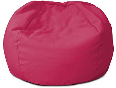 rucomfy Beanbags Small Kids Indoor/Outdoor Bean Bag. Children's Outside Garden Chair. Pre-Filled Water Resistant & Durable. 50cm x 65cm (Cerise Pink, Beanbag Only)