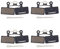 SOMMET 4 Paare Fahrrad Scheibenbremsbeläge für Deore M615 / SLX M666 M675 / XT M785 / XTR M960 M985 M988 / Alfine S700 ZSP02-4