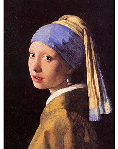 Wee Blue Coo Johannes Vermeer Girl With Pearl Earring Old Master Painting Art Print Poster Wall Decor Kunstdruck Poster Wand-Dekor-12X16 Zoll