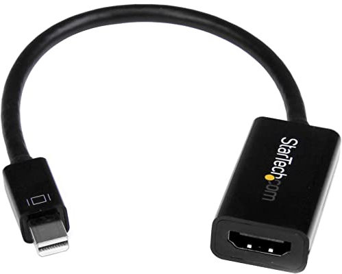 StarTech.com Mini-DisplayPort auf HDMI-Adapter - Mini DisplayPort zu HDMI - mini DP auf HDMI - mDP-Adapter - Mini-DisplayPort-Adapter für UltraBook/Laptop - 4K bei 30 Hz - Schwarz (MDP2HD4KS)