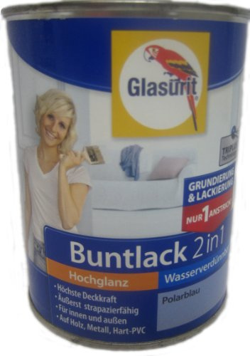 Glasurit Buntlack 2in1 Hochglanz Wasserv. - 250ml (Frühlingsgrün)