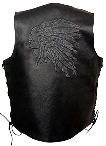Event Leather Herren Indianerkopf Weste