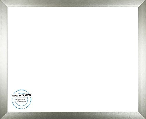 Homedecoration Bilderrahmen Breda aus echtem Aluminium 94x100 cm in Silber mit bruchfestem 1 mm Antireflex Kunstglas