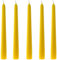 5 Tafelkerzen (spitz) aus 100% reinem Bienenwachs