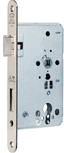 BKS B-12060-55-L-8 FH-Einsteckschloß 1206 Pz, 65mm Dorn9mm Nuß,Stulp 24x235mm abger,Din Ls B-12060-13-L-8