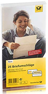 Briefumschläge Deutsche Post Dinlang 25Stk. sk mf