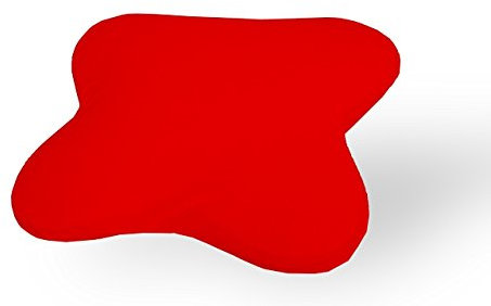 Dukal | Ersatzbezug für Ombracio/All Around Schlafkissen von Tempur | aus hochwertigem DOPPEL-Jersey | 100% Baumwolle | Farbe: rot