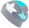 Wollhuhn ÖKO Leichte Mädchen/Jungen Beanie-Mütze Bündchen Elastisch Übergangszeit/Sommer Kinder-Mütze Baumwolle (Öko-Stoffe, Bio) 22222235 (Big Stars Grau/Mint, M)