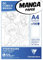 Clairefontaine 94037C Manga Block Storyboard (ideal für Zeichen von Manga und Multitechniken, DIN A4, 21 x 29,7 cm, 100 Blatt, 55 g, mit einfachem Raster) weiß