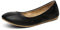 DREAM PAIRS Women's Slip On Round Toe Ballet Flats Pumps Shoes Sole-Fina Black Size 7 US/ 5 UK