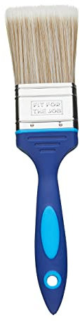 Fit For The Job 2 inch No Bristle Loss DIY Paint Brush For A Smooth Finish Painting with Emulsion, Gloss and Satin Paints on Walls, Ceilings, Furniture, Wood & Metal, 2 50mm