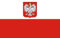 U24 Aufkleber Polen mit Wappen Flagge Fahne 8 x 5 cm Autoaufkleber Sticker
