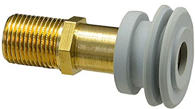 Urinal-Zulauf-Garnitur messing- 1-2'' mit Lippendichtung- grau