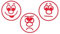 TimeTEX screen-printing-stamp, Three Different Faces