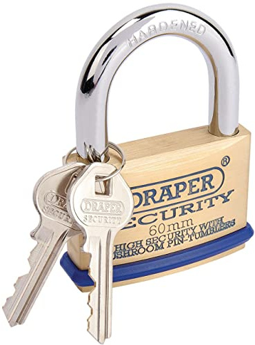 Draper 64163 Solid Padlock 60mm