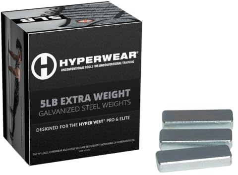 Hyperwear Booster Pack für Hyper Vest PRO & Elite Gewichtswesten - Erweiterungsset mit 35 Zusatzgewichten (insgesamt 5lbs)