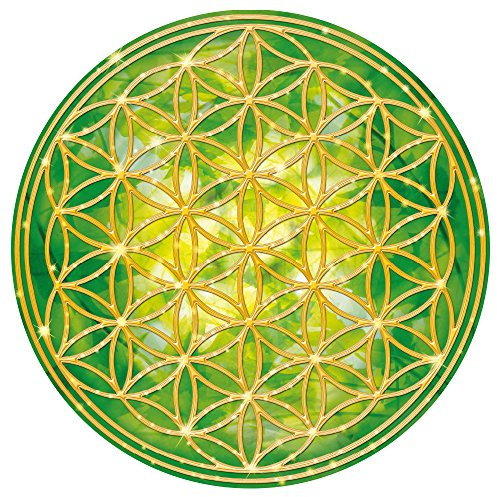 Kiwistar - Wandtattoo Wohnzimmer Blume des Lebens - Baum 20 x 20 cm, Natur_bunt - selbstklebendes Wandtattoo Wanddeko für Wohnzimmer, Flur, Schlafzimmer kreative Wandgestaltung Moderne Wanddekoration