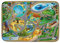 House of Kids 86027-E3 - Playmat Ultra Soft Zoo Connect, 130 x 180 cm