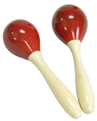 dobani Wooden Egg Coctelera con asa – Pair – Red