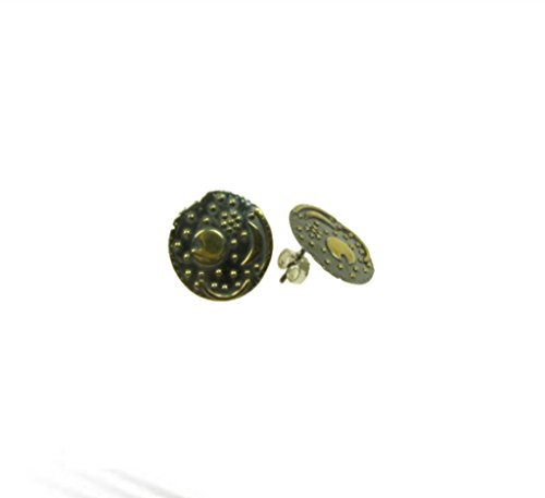 Himmelsscheibe von Nebra, Ohrstecker, Ø 18mm 925/- Silber