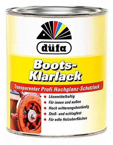 Düfa Klarlack Bootslack Transparent Verschiedene Größen