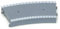 Hornby R463 OO Gauge Small Radius Curved Platform, Model Train Accessories for Adding Scenery, Dioramas, Woodland, Buildings and More to 00 Gauge Model Railway - 1:76 Scale
