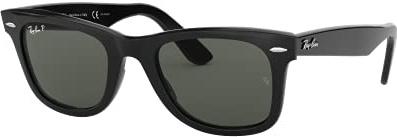 Ray-Ban RB2140 901/58 Black RB2140 Wayfarer Sunglasses Polarised Fishing, Driving Lens Category 3 Size 50mm