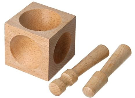 Beadsmith V-DMW01 Wood Doming Block 2.25-inch x 2.25-inch x 2.25-inch