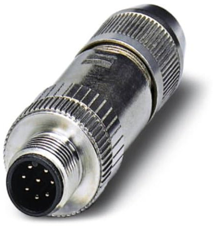 Phoenix Contact SACC M12 M12 Rundsteckverbinder Stecker 8-polig / 1.75A Kabelmontage, IDC-Anschluss IP 67