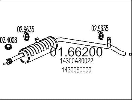 MTS Company 01.66200 Endschalldämpfer