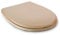 TATAY Toilet seat in thermoplastic material, high impact resistance, recyclable and long lasting. Beige colour, glossy finish.