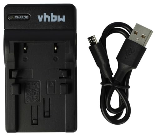 vhbw USB Ladegerät kompatibel mit Energizer ER-D650 Kamera Camcorder/Akku - Ladeschale, Ladeanzeige, 4,2 V