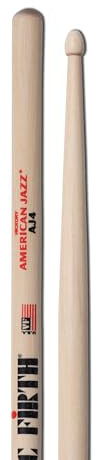 Vic Firth American Jazz 4 Baguettes, Bout en Bois