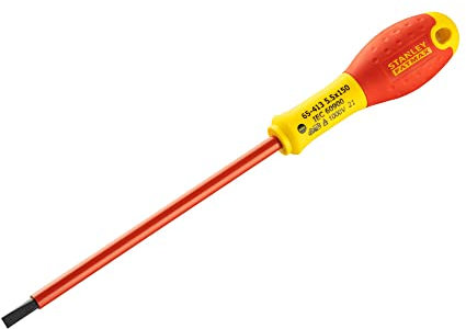 STANLEY 0-65-413 - Destornillador aislado vde 1000v FatMax plana 5,5 x 150 mm