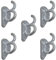 ProPlus 342157S Planenhaken Metall mit Öse 70x45 mm 5 Stück Planen Haken Ösen für Anhänger Plane