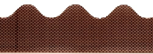 Fassadenprofile Traufenbelüftungsprofil 105cm Braun PVC | Profilfüller Trapezblech, Profildichtung Wellplatten, Traufenkamm Vogelschutz, Sickenfüller, Wellblech Dichtung