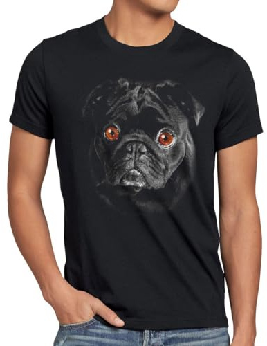 style3 Bronx T-Shirt Herren Hundegesicht Mops Hund