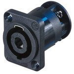 NEUTRIK NL4MP-ST Speaker/Loudspeaker Audio Connector, Counterunk Thru Holes, speakON Series, Plug, 4 Contact (1 piece)
